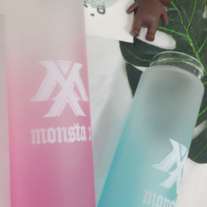 Pastel MONSTA X Frosted Glass Bottle