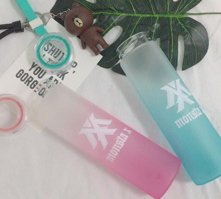 Pastel MONSTA X Frosted Glass Bottle