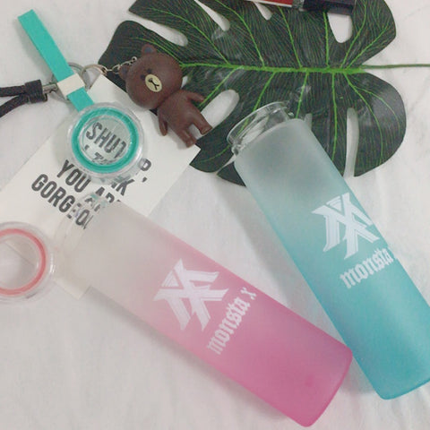 Pastel MONSTA X Frosted Glass Bottle