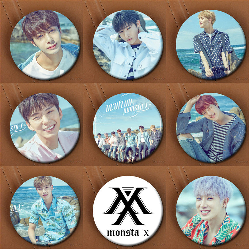 MONSTA X Newton Badges