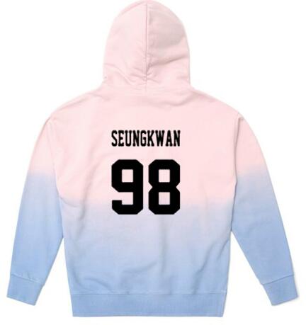 Rose Quartz Serenity SEVENTEEN Gradient Hoodie