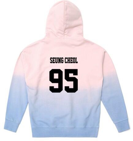 Rose Quartz Serenity SEVENTEEN Gradient Hoodie