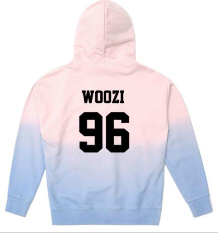 Rose Quartz Serenity SEVENTEEN Gradient Hoodie